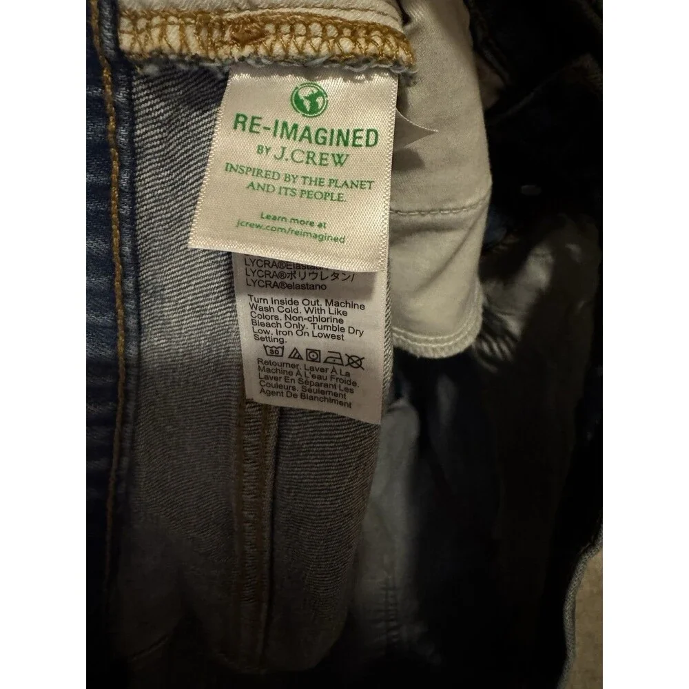 NWOT J.Crew Women’s Medium Wash Mid Rise Flare Crop Jeans - 29